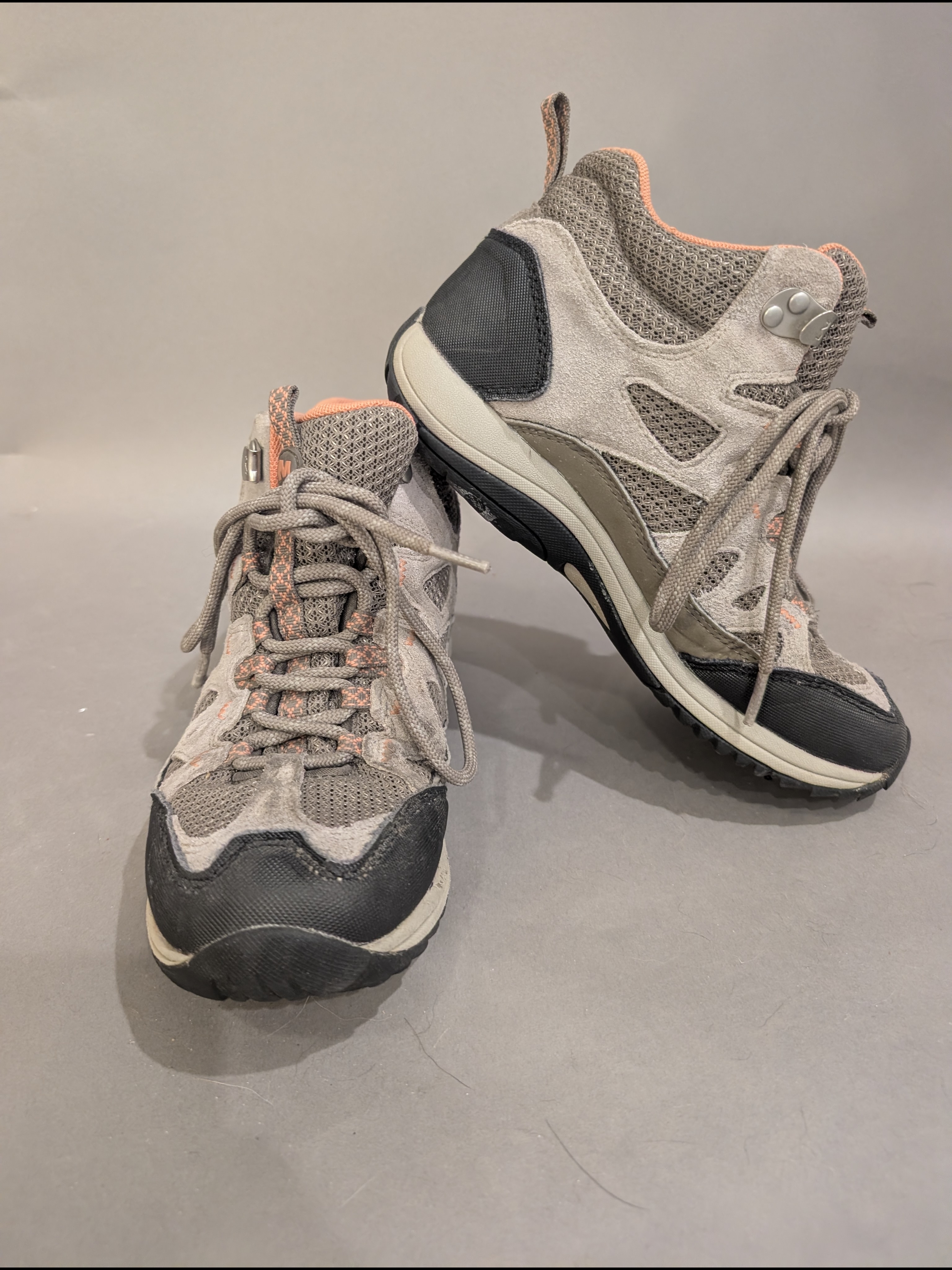 Merrell Women's Taupe, Black & Coral Lace-Up Hiking Boots